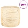vidaXL Lano 100% sisal 8 mm 50 m