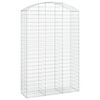 vidaXL Obl&uacute;kov&yacute; gabionov&yacute; k&ocirc;&scaron; 150x50x220/240 cm pozinkovan&eacute; železo
