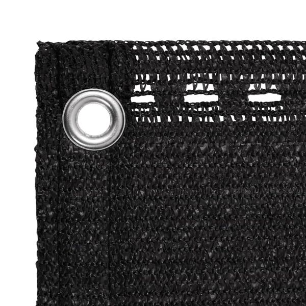 vidaXL Balk&oacute;nov&aacute; mark&iacute;za čierna 120x600 cm HDPE