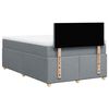 vidaXL Boxspring posteľ s matracom bledosiv&aacute; 120x190 cm l&aacute;tka