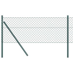 vidaXL Oceľov&yacute; plot na upevnenie 10 x 0,4 m PVC potiahnut&aacute; oceľ Zelen&aacute;