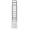 vidaXL Oblúkové gabiónové koše 25 ks 200x30x120/140cm pozinkov. železo
