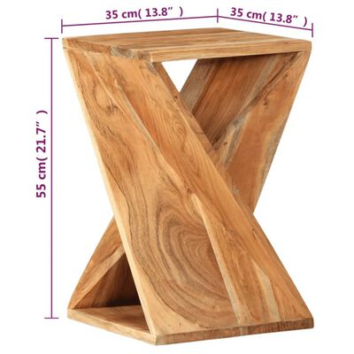 vidaXL Príručný stolík 35x35x55 cm akáciový masív