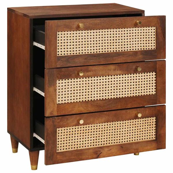 vidaXL Úložné skrine a skrinky Hnedá 60 x 33,5 x 75 cm mangový masív