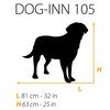 Ferplast Klietka pre psa Dog-Inn 105" 108,5x72,7x76,8 cm &scaron;ed&aacute;