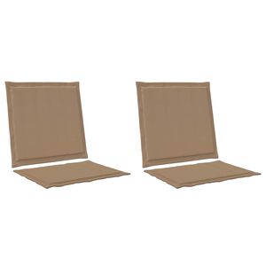 vidaXL Sedadlov&eacute; a zadn&eacute; vank&uacute;&scaron;e Polyester Sivohned&aacute; 47 x 45 x 2 cm