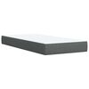 vidaXL Boxspring posteľ s matracom tmavosiv&aacute; 100x200 cm l&aacute;tka