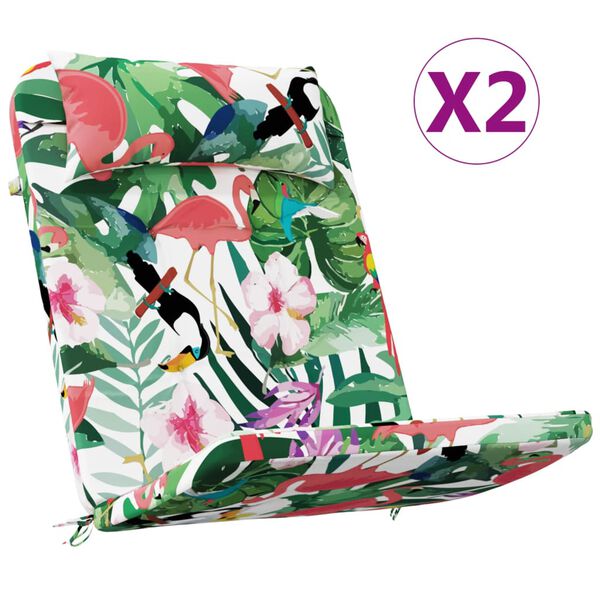 vidaXL Podušky na stoličky adirondack 2 ks viacfarebné oxfordská látka