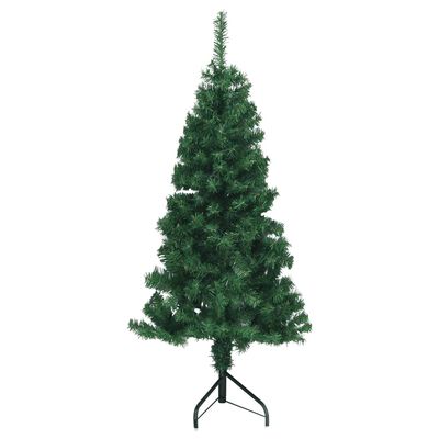 vidaXL Rohový umelý vianočný stromček zelený 150 cm PVC