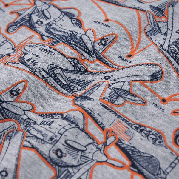 Detská mikina sivá melanž 140