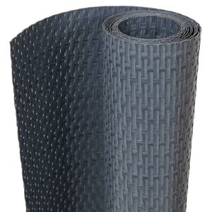 vidaXL Balk&oacute;nov&aacute; z&aacute;stena antracitov&aacute; 300x90 cm polyratan