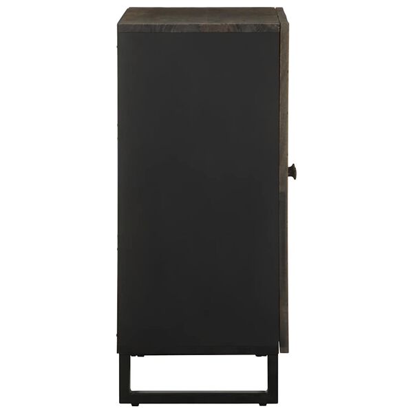 vidaXL Komoda 60x33x75 cm čierna mas&iacute;vne mangovn&iacute;kov&eacute; drevo