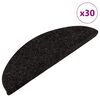 vidaXL Schodiskov&eacute; rohože samolepiace 30 ks antracitov&eacute; 56x17x3 cm