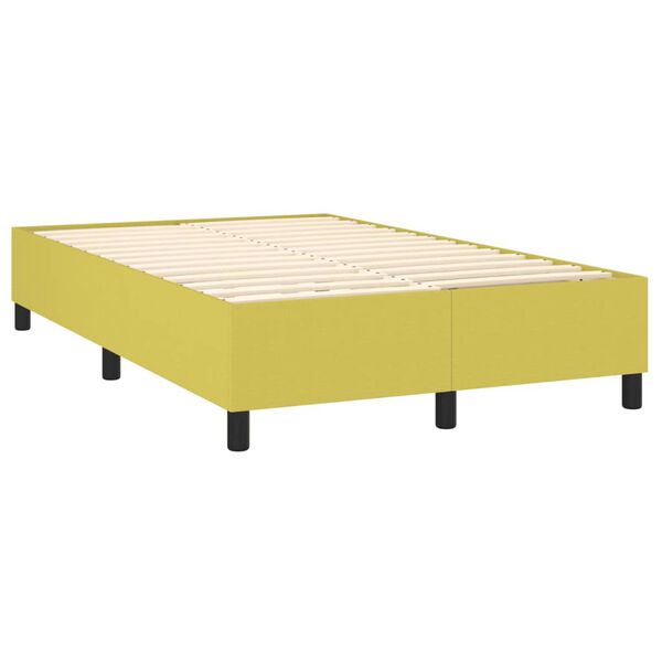 vidaXL Boxspring posteľ s matracom zelen&aacute; 120x200 cm l&aacute;tka