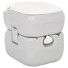 vidaXL Prenosn&eacute; kempingov&eacute; WC &scaron;edo-biele 22+12 l HDPE