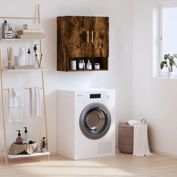 vidaXL N&aacute;stenn&aacute; skrinka dymov&yacute; dub 60x31x70 cm kompozitn&eacute; drevo