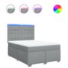 vidaXL Boxspring posteľ s matracom svetlosiv&aacute; 100x200 cm l&aacute;tka