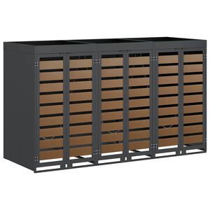 vidaXL &Uacute;ložisko na 3 ko&scaron;e Wheelie Antracit 340 x 77.5 x 115.5 cm Oceľ