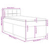 vidaXL Posteľn&yacute; r&aacute;m boxspring s matracom sivohned&yacute; 90x190 cm l&aacute;tka