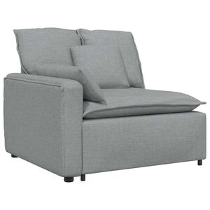 vidaXL Modulov&aacute; opierka na ruky s vank&uacute;&scaron;mi, svetlosiv&aacute;, 100 cm