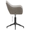 vidaXL Otočn&aacute; kancel&aacute;rska stolička bledosiv&aacute; zamatov&aacute;