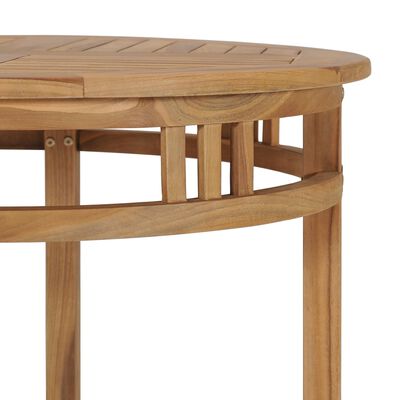 vidaXL Záhradný stôl Ø 80 cm tíkový masív