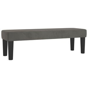 vidaXL Lavička tmavosiv&aacute; 100x30x30 cm zamat
