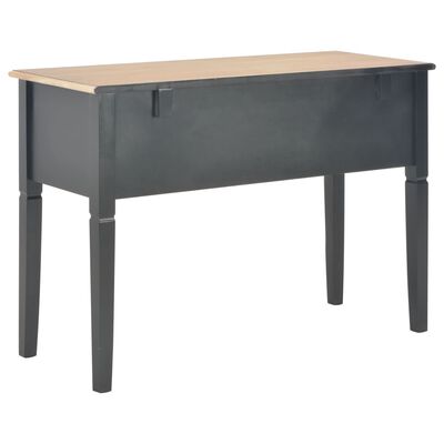 vidaXL Písací stôl, čierny 109,5x45x77,5 cm, drevo