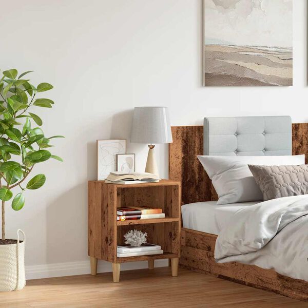 vidaXL Nočn&aacute; skrinka Old Wood 40x30x50 cm Engineered Wood