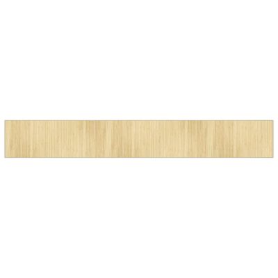 vidaXL Koberec obdĺžnikový bledý prírodný 70x500 cm bambus