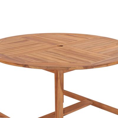 vidaXL Záhradný stôl 120x76 cm, tíkový masív