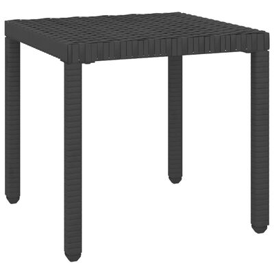 vidaXL Záhradné ležadlá 2 ks so stolíkom polyratan čierne