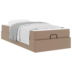 vidaXL R&aacute;m postele s matracom In&yacute; 2 ks Žltohned&aacute; PVC