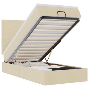 vidaXL Osmansk&yacute; r&aacute;m postele s matracom kr&eacute;mov&aacute; 80x200 cm l&aacute;tka