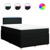 vidaXL Boxspring posteľ s matracom čierna 120x190 cm l&aacute;tka