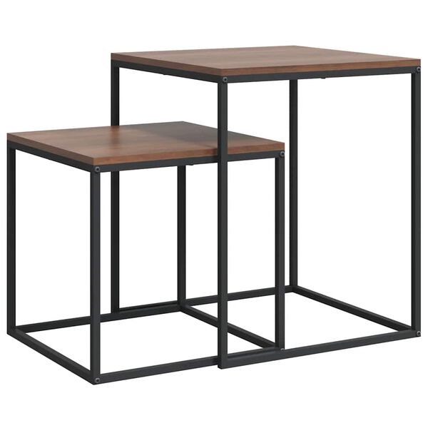 vidaXL Sada konferenčn&yacute;ch stol&iacute;kov 2 ks spracovan&eacute; drevo a kov