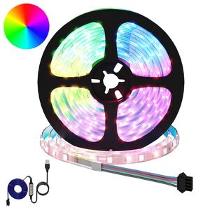 vidaXL LED p&aacute;s 2 ks Čierna a priehľadn&aacute; Meď a plast