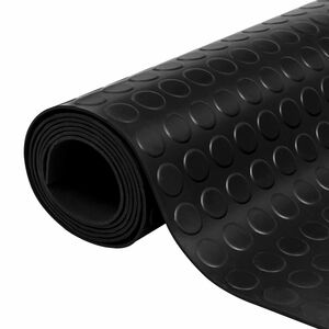 vidaXL Podlahov&yacute; matrac Čierna 1 x 2 m Guma
