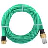 vidaXL Ods&aacute;vacia hadica s mosadzn&yacute;mi spojkami, zelen&aacute; 1,1" 25 m, PVC