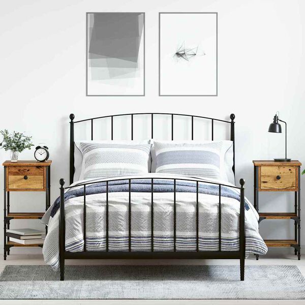 vidaXL Nočn&yacute; stol&iacute;k so z&aacute;suvkou 2 pcs Hned&aacute; 33,5 x 36 x 70 cm