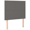 vidaXL Boxspring posteľ s matracom siv&aacute; 90x190 cm umel&aacute; koža
