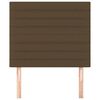 vidaXL Čelo postele tmavohned&eacute; 90x5x118/128 cm l&aacute;tkov&eacute;