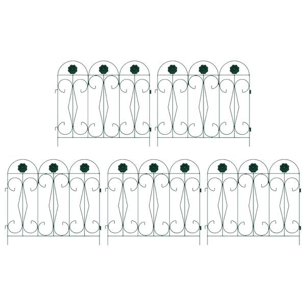 vidaXL Z&aacute;hradn&yacute; plot Trel&aacute;ž Zelen&aacute; 305,5 x 55,5 x 0,3 cm