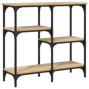 vidaXL Konzolov&yacute; stol&iacute;k, dub sonoma, 80x29x75 cm, imit&aacute;cia dreva