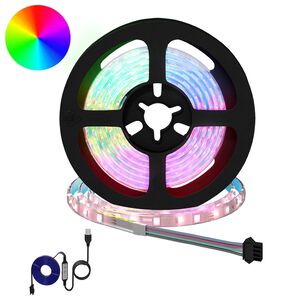 vidaXL LED p&aacute;s 2 ks Čierna a priehľadn&aacute; Meď a plast