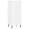 vidaXL Komoda biela 34,5x32,5x90 cm kompozitn&eacute; drevo