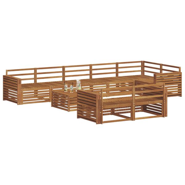 vidaXL Z&aacute;hradn&aacute; s&uacute;prava gaučov 9 pcs Pr&iacute;rodn&aacute;