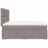 vidaXL Boxspring posteľ s matracom sivohned&yacute; 200x200 cm l&aacute;tka