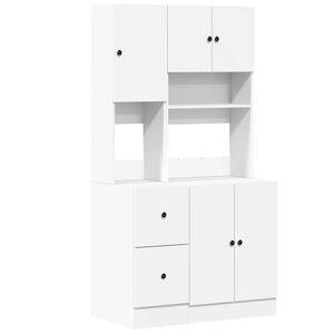 vidaXL Kuchynsk&aacute; skrinka biela 95x50x180 cm kompozitn&eacute; drevo