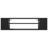 vidaXL Z&aacute;vesn&aacute; TV skrinka, čierna 100x30x26,5 cm, kompozitn&eacute; drevo